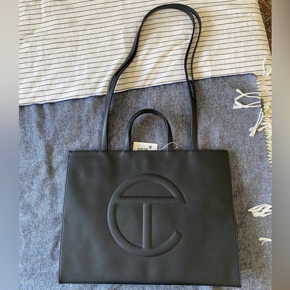 Large Black Telfar Shopping Bag - Picture 10 of 11